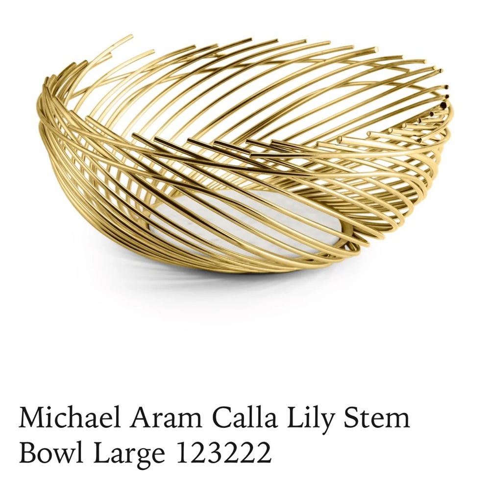 Michael Aram Gold Wire Design Bowl